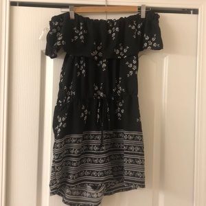 Black off the shoulder romper